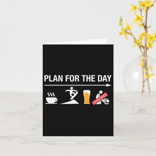 Coffee Ride Snowboard Beer Funny Snowboarden Schne Karte (Gelbe Blume)