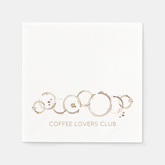 Coffee Rings COFFEE LOVERS CLUB Artisan Fun Serviette (Vorderseite)