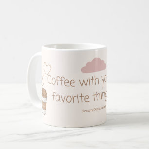 Coffee & Ruhe - Ästhetischer Morgensbecher Kaffeetasse