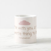 Coffee & Ruhe - Ästhetischer Morgensbecher Kaffeetasse (Mittel)