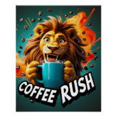 Coffee Rush Lion Poster (Vorderseite)