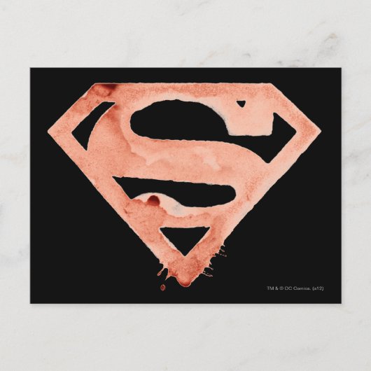 Coffee S Symbol - Rot Postkarte (Vorderseite)