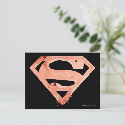 Coffee S Symbol - Rot Postkarte (Stehend Vorderseite)