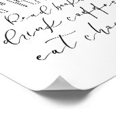 Coffee-Schokolade-Liebhaber Schicago Kontur Design Poster (Ecke)