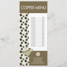 Coffee Shop Barista Latte Logo Menü