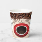Coffee Shop-Becher für kundenspezifische Logos Pappbecher (Links)
