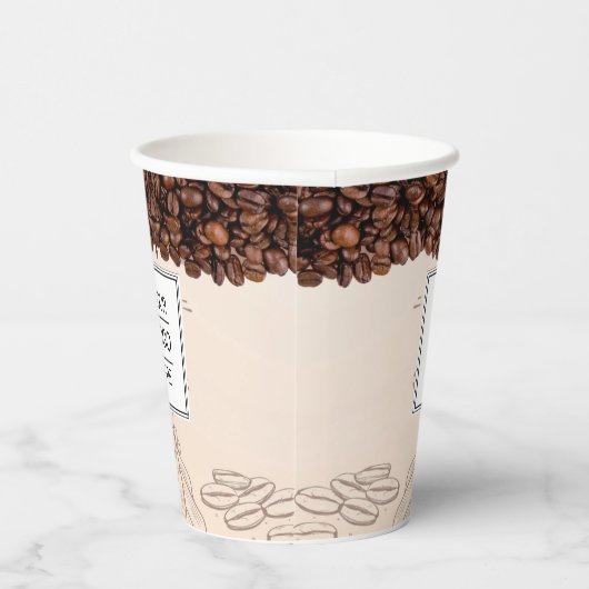 Coffee Shop-Becher für kundenspezifische Logos Pappbecher (Rechts)