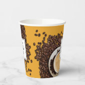 Coffee Shop-Becher für kundenspezifische Logos Pappbecher (Links)