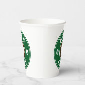 Coffee Shop Bohnen Logo Papier trinken Cups Pappbecher (Rechts)