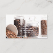 Coffee Shop Business & Punch Visitenkarte (Vorderseite)