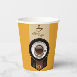 Coffee Shop Custom Business Name Paper Cup Pappbecher