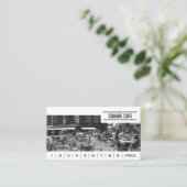 Coffee Shop Custom Foto Banner Loyalität Treuekarte (Stehend Vorderseite)