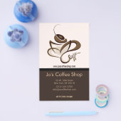 Coffee Shop Flyer mit Menü (Einzeln)