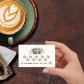 Coffee Shop Funny Loyalty Business Card Visitenkarte