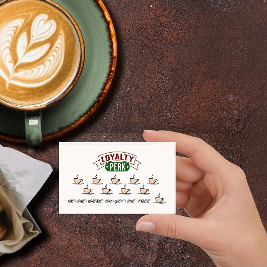 Coffee Shop Funny Loyalty Business Card Visitenkarte