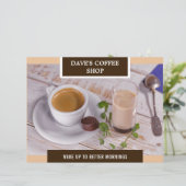 Coffee Shop Grand Opening Flyer (Stehend Vorderseite)