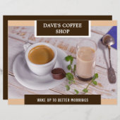 Coffee Shop Grand Opening Flyer (Vorne/Hinten)