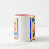 Coffee Shop im französischen Viertel Zweifarbige Tasse (Mittel)