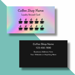 Coffee Shop Kunden belohnen Bulk Business Cards Treuekarte