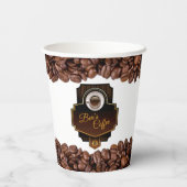 Coffee Shop - Kundenname Pappbecher (Rückseite)