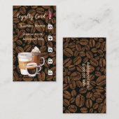 Coffee Shop Loyalität Karte 2 (Vorne/Hinten)