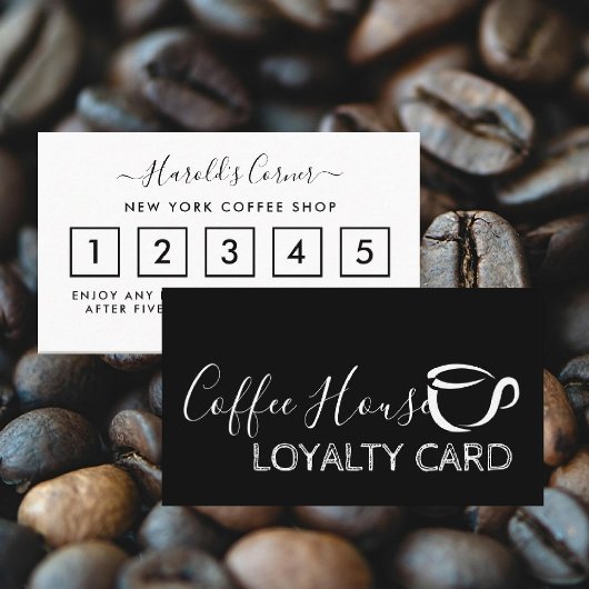 Coffee Shop Loyalty Card - Coffee Icon Treuekarte