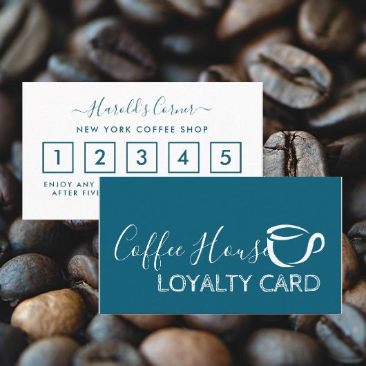 Coffee Shop Loyalty Card - Coffee Icon Treuekarte