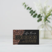 Coffee Shop Loyalty Card - Kaffeebär Treuekarte (Stehend Vorderseite)
