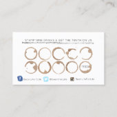 Coffee Shop Loyalty Card Treuekarte (Rückseite)