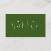 Coffee Shop Loyalty Einfache Kurven Punch Treuekarte (Vorderseite)