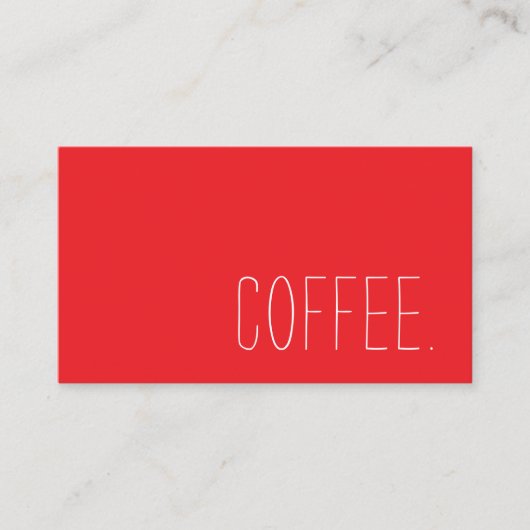 Coffee Shop Loyalty Simple Punch Treuekarte (Vorderseite)