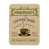 Coffee Shop mit Cup kreieren Sie Ihr eigenes Perso Magnet (Vertikal)