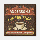Coffee Shop mit Tasse Erstellen Sie Ihre eigenen P Magnet (Vorne)