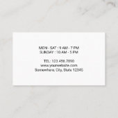 Coffee Shop Niedlich Blink Pink Loyalty Punch Treuekarte (Rückseite)