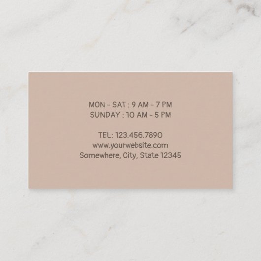 Coffee Shop Niedlich Cups Dusty Blue Coffee Loyalt Treuekarte (Rückseite)