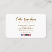 Coffee Shop Niedlich Loyalty Card Treuekarte (Rückseite)