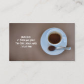 Coffee Shop & Punch mit individuellem Coffee-Shop  Visitenkarte (Vorderseite)