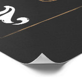 Coffee Shop Retro-Logo-Menü Poster (Ecke)