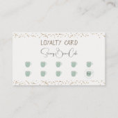 Coffee Shop Retro Quirky Treuekarte Visitenkarte (Vorderseite)