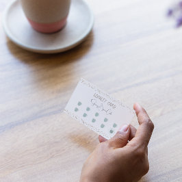 Coffee Shop Retro Quirky Treuekarte Visitenkarte