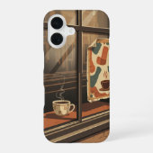 Coffee Shop Window View iPhone 16 Hülle (Rückseite)