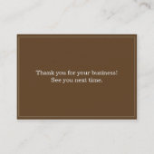 Coffee Shoppe Lochkarten Treuekarte (Rückseite)