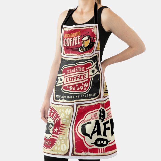 Coffee signs and labels collection. Retro and vint Schürze (InSitu)