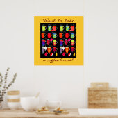 Coffee Slang Tasse Art Poster (Küche)