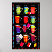 Coffee Slang Tasse Art Poster (Vorne)