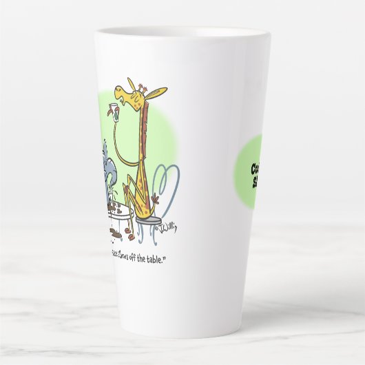 COFFEE SLOB von Jeff Willis Art Milchtasse (Vorderseite)