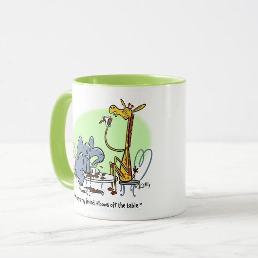 COFFEE SLOB von Jeff Willis Art Tasse (Vorderseite Links)
