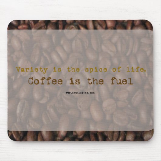 Coffee Slogan senden - Mousepad (Vorne)