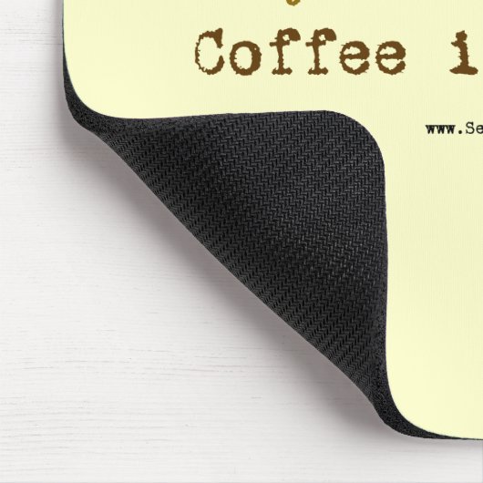 Coffee Slogan senden - Mousepad (Ecke)