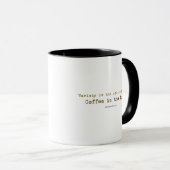 Coffee Slogan senden - Tasse (VorderseiteRechts)
